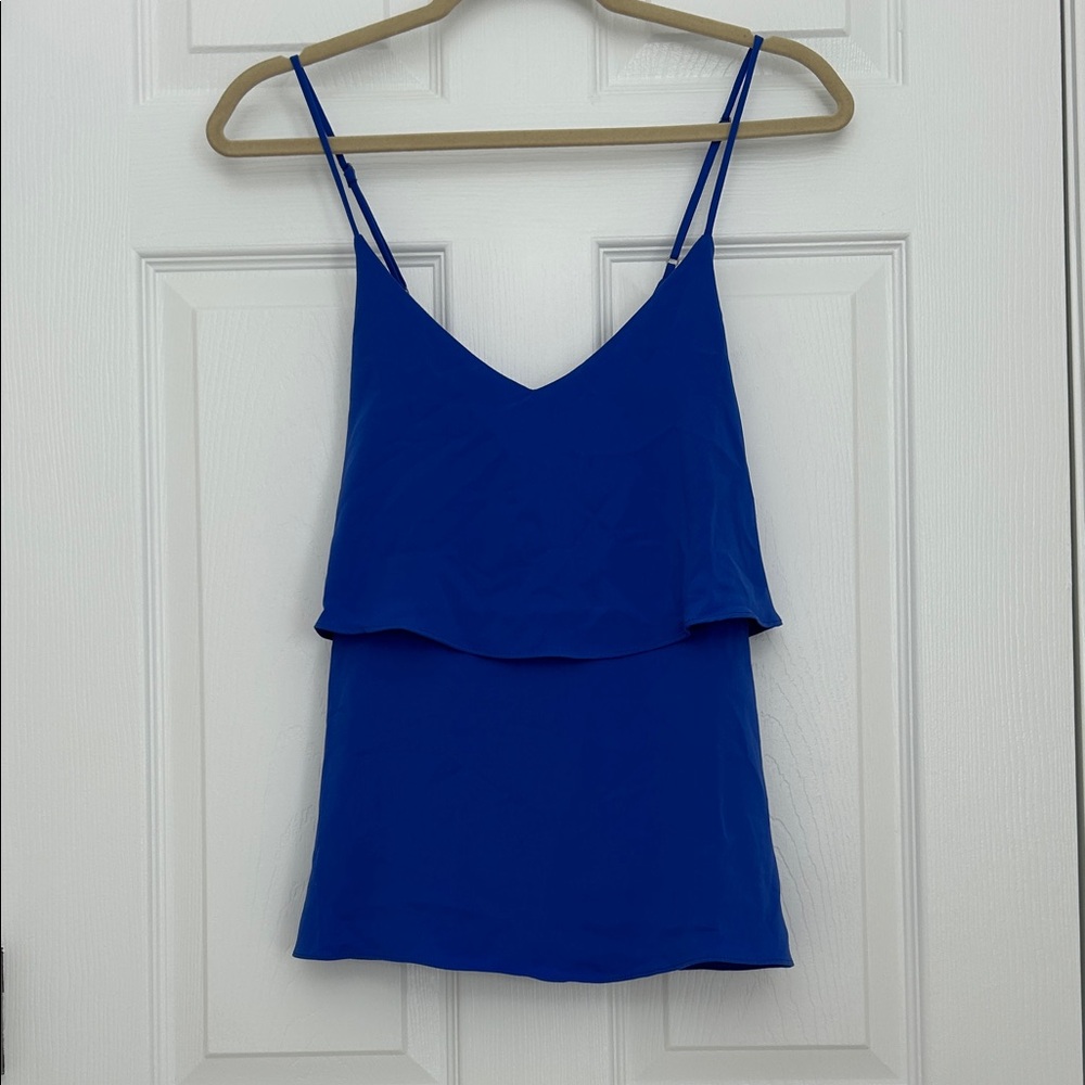 Naked Zebra Royal Blue Layered blouse